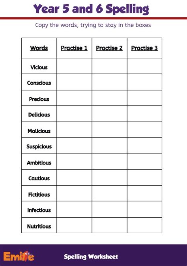 Year 6 Spelling Worksheets PDF – Free Downloadable Practice Pack