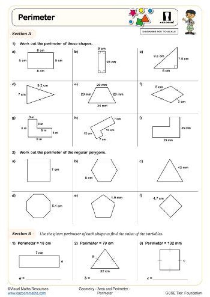Year 7 Area & Perimeter Worksheets PDF – Practice Puzzles & Exercises