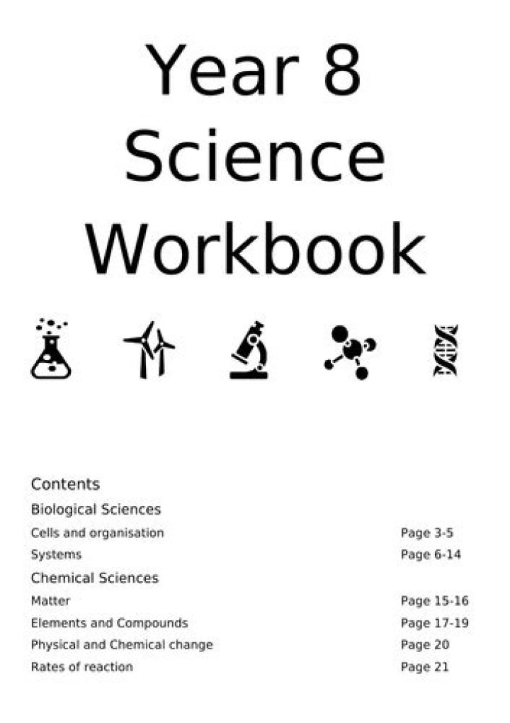 Year 8 Science Worksheets with Answers PDF – Free Download