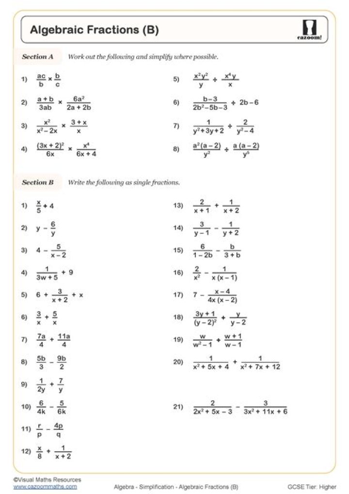 Year 9 Maths Worksheets with Answers PDF for Instant Download