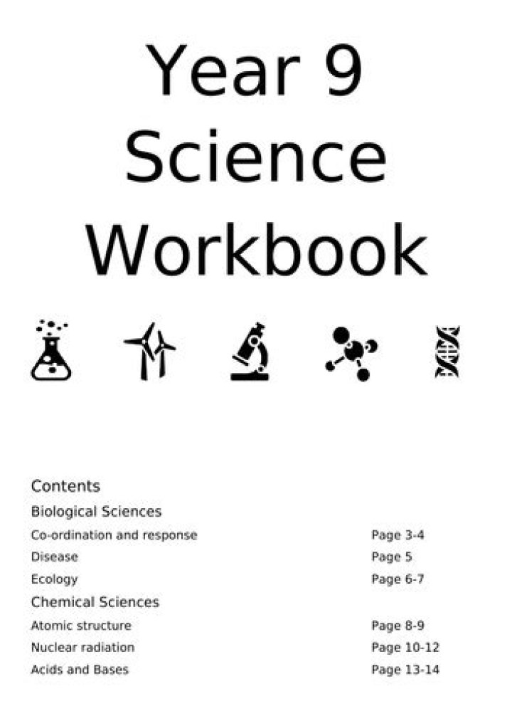 Year 9 Science Worksheets PDF – Download Free Printable PDFs