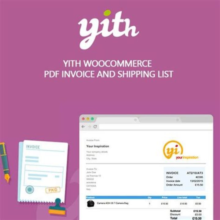 Yith WooCommerce Premium PDF Invoice & Shipping List