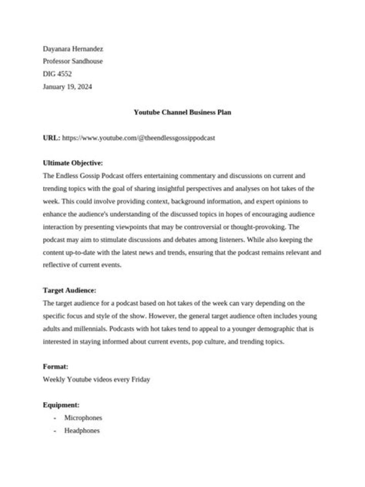 YouTube Channel Business Plan PDF: Launch & Monetize Fast
