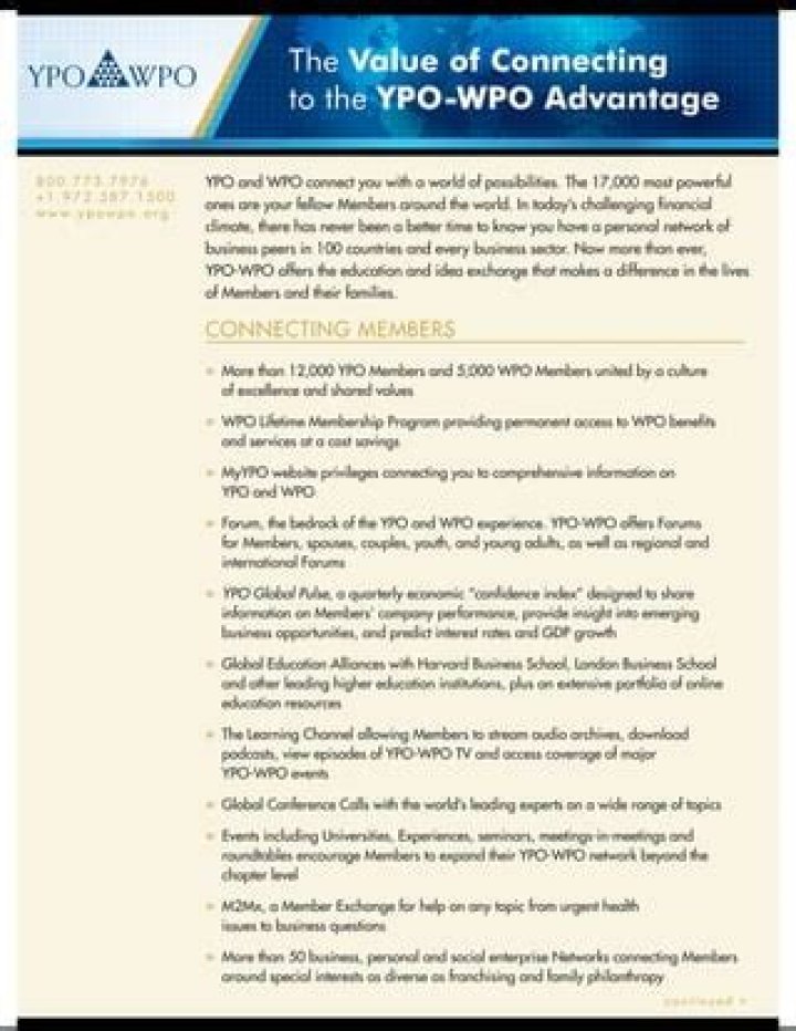 YPO Members List PDF – Download Full Member Directory
