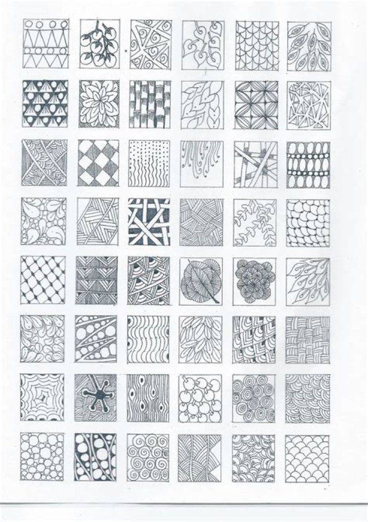 Free Zentangle Pattern Sheet PDF for Beginners