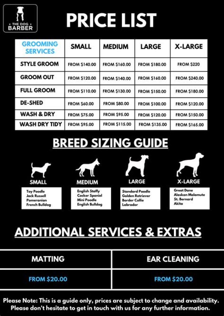 Zoomin Groomin Price List PDF – Instant Download for Competitive Pricing